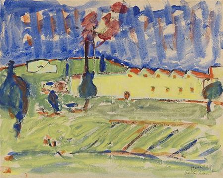 Radolfzell/Lake Constance Yellow Wall. 1909.