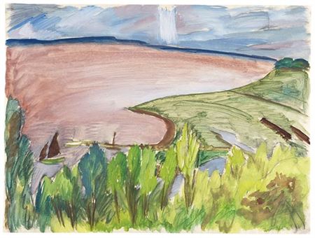 Bodensee Blick auf die Förde. 1919