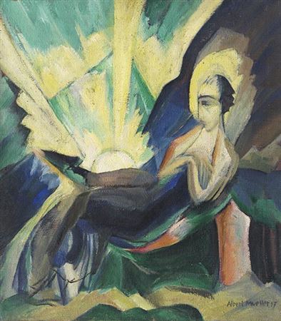 Bremen Sonnenaufgang. 1917.