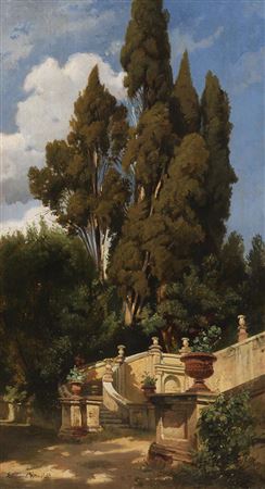 In the park of the Villa d'Este near Tivoli