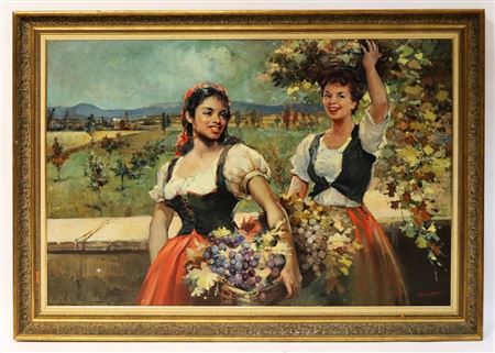 Women Harvesting Grapes