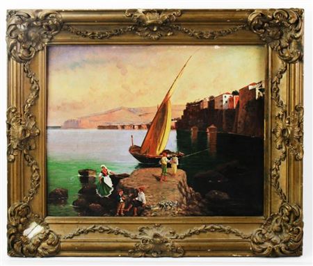 Mediterranean Boat Scene