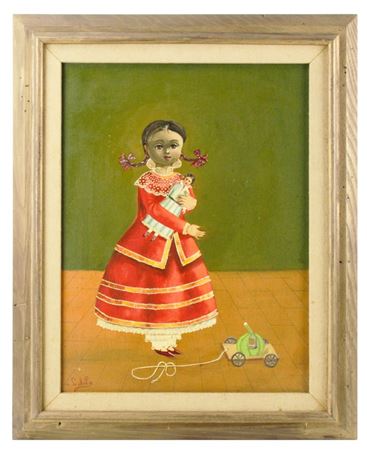 Young Girl Holding Doll