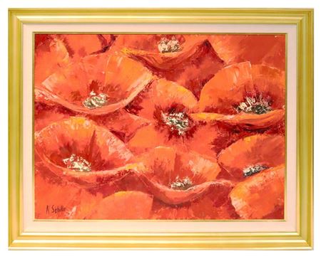 "Les Petals Rouges" by Nicole Sebille - Auction record, sale price, and art valuation. Compare with similar artists and explore comparable artworks.
