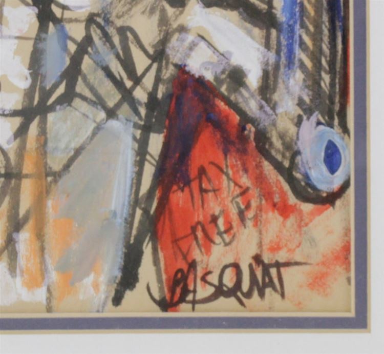 Untitled - auctioned 05/18/2024 - Jean-Michel Basquiat signature example for authentication verification from auction lot 7862114