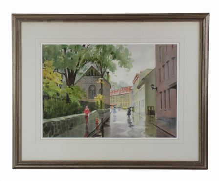 Rue des Jardins, Quebec in the Rain