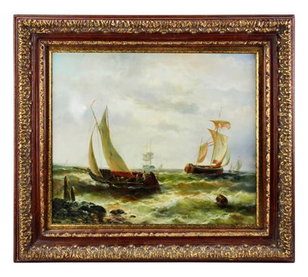 Sailing Ships in Harbor