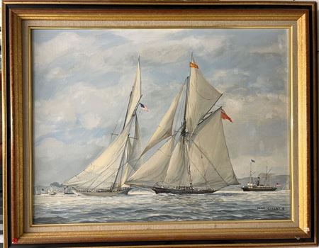 Coupe US, 1887, Volunter US and Thistle GB [And] Vélox versus CGT "champagne".