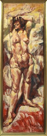 "Female Nude Artificial Light" by Fritz Martinz - Auction record, sale price, and art valuation. Compare with similar artists and explore comparable artworks.