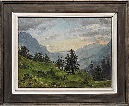 Allgäu-Landschaft bei Gailenberg/Hindelang by Christian Modersohn - Auction record, sale price, and art valuation. Compare with similar artists and explore comparable artworks.