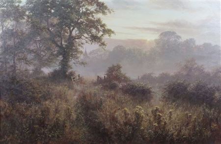 Landscape with Church in Background