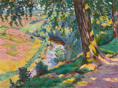 Paysage de la Creuze. by Eugène Alluaud - Auction record, sale price, and art valuation. Compare with similar artists and explore comparable artworks.