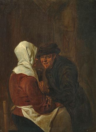 A couple in an interior