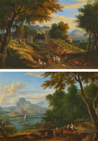 Sample artwork by Adriaen Frans Boudewyns I (1644 - 1711 or 19), known for landscape painting, drawing - View similar artists and auction records
