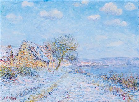 Tournedos-sur-Seine. Neige, givre, soleil. 1899/1900
