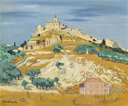 Vue de Gordes. Vaucluse. 1957