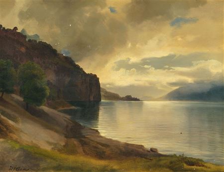 Lake shore - study.