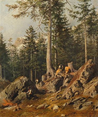 Étude de sapins près Hochstett.
