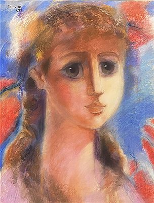 Visage de jeune fille