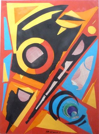 Composition abstraite by Lino Melano - Auction record, sale price, and art valuation. Compare with similar artists and explore comparable artworks.