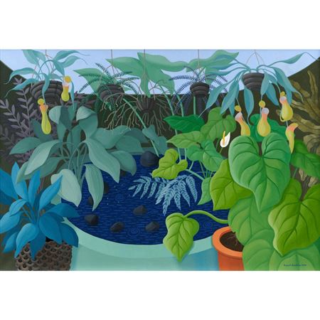 Tropical Foliage Over Pond 2008