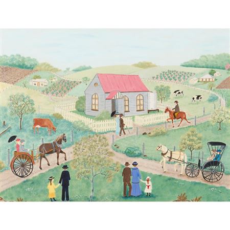 Sunday in the Country by Roma Higgins - Auction record, sale price, and art valuation. Compare with similar artists and explore comparable artworks.