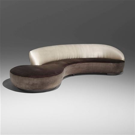 Sample artwork by Vladimir Kagan (1927 - 2016), known for leading edge furniture design, biomorphic, serpentine shapes - View similar artists and auction records
