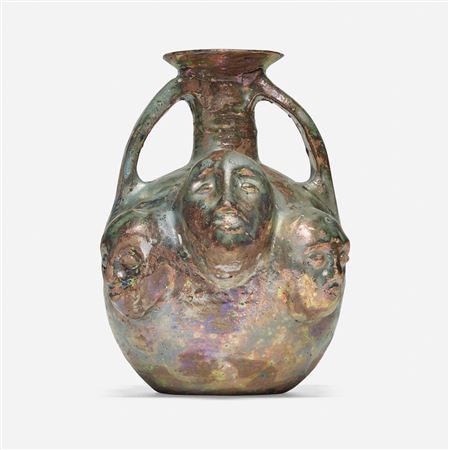 Handled vase with faces by Beatrice (Beato) Wood - Auction record, sale price, and art valuation. Compare with similar artists and explore comparable artworks.