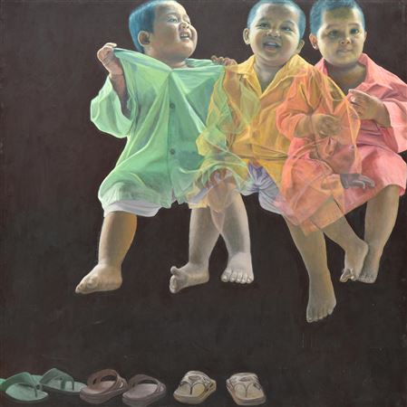 Bercanda by Pratomo Sugeng - Auction record, sale price, and art valuation. Compare with similar artists and explore comparable artworks.