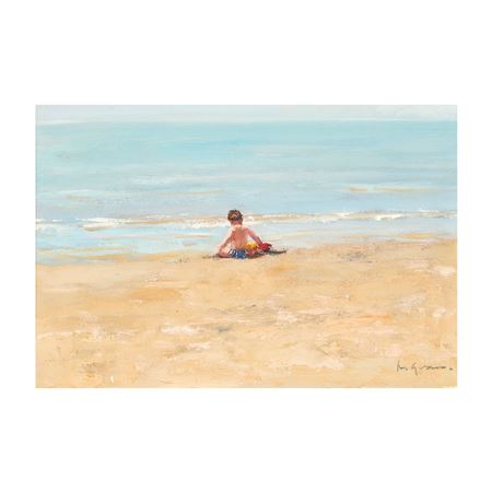 Beach day by Alicia Grau - Auction record, sale price, and art valuation. Compare with similar artists and explore comparable artworks.