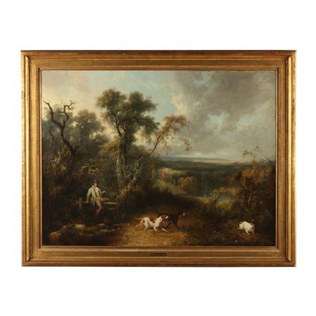 Hunt Scene in a Pastoral Landscape