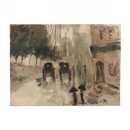 Street Scene & Schooner
