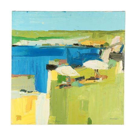 Sample artwork by Italo Botti (1923 - 2003), known for impressionist landscape with figures, religion, stained glass, mosaics, scupture - View similar artists and auction records