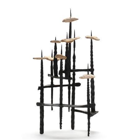 Brutalist Menorah