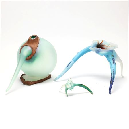 Three Mutant Glass Sculptures by Stephen Dee Edwards - Auction record, sale price, and art valuation. Compare with similar artists and explore comparable artworks.