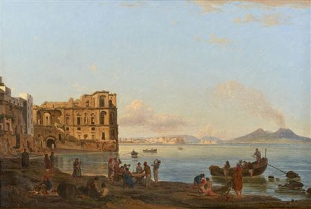The Bay of Naples with Palazzo Donna Anna