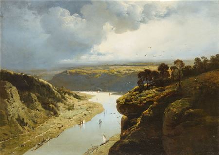 View of the Rhone valley
