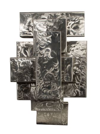 'Walled Cubes' Metal Sculpture