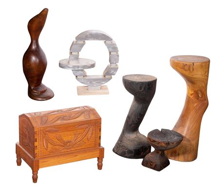 Wood Sculpture Assortment (6)
