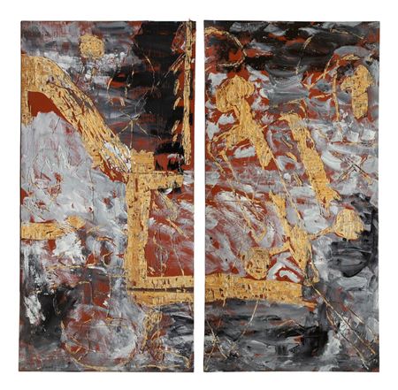 "Fluffy City" Diptych (2)