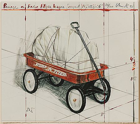 'Package on Radio Flyer'