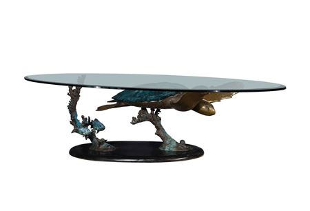 'Honu Solo' Cocktail Table Sculpture