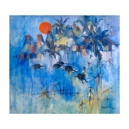 Pueblo en la Luz de la Luna (Village In The Moonlight)