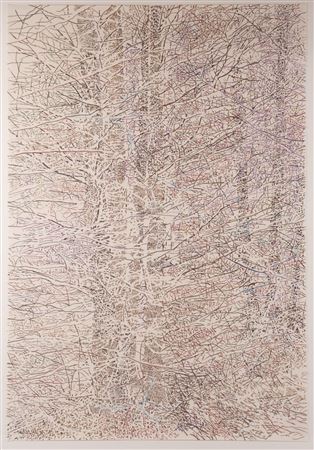Sample artwork by Nancy Newman Rice (Born 1950), known for geometric image paintings, pastel on paper, educator - View similar artists and auction records