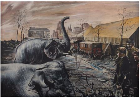 Circus Elephants, 1946