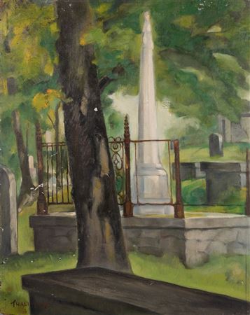 Cemetery with Obelisk, 1956