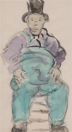 Portrait of a Man in Overalls by Sheila Ellsworth Burlingame - Auction record, sale price, and art valuation. Compare with similar artists and explore comparable artworks.