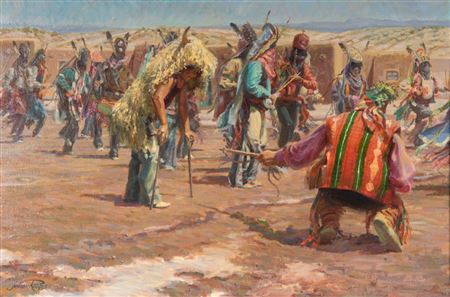 Tempting the Bull by Julian Robles - Auction record, sale price, and art valuation. Compare with similar artists and explore comparable artworks.