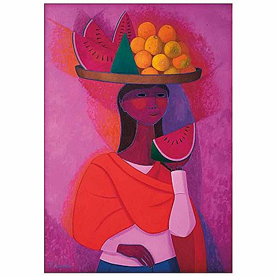 Sample artwork by Trinidad Osorio (1929 - 2002), known for painting - View similar artists and auction records