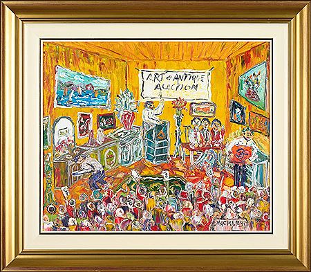 The Auction by Evan Mackley - Auction record, sale price, and art valuation. Compare with similar artists and explore comparable artworks.